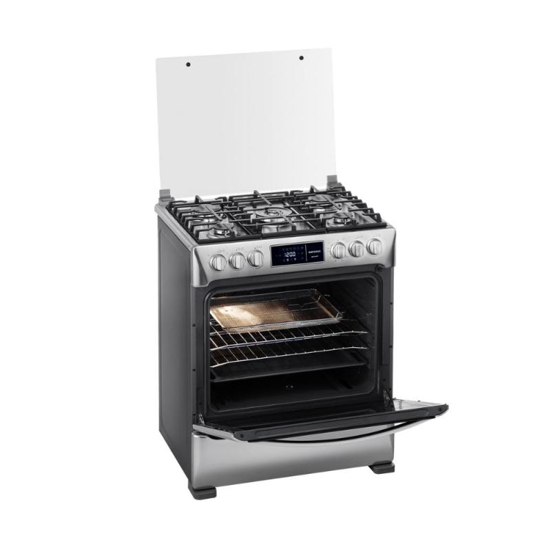 ESTUFA CON HORNO 30" CON 5 QUEMADORES SMART MONTECARLO